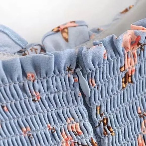 REFORMATION Nikita Blue Midi Dress Avignon Floral - Picture 11 of 16